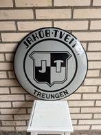 Emaille reclame - Rond emaille bord – Jakob Tveit A/S –, Antiek en Kunst