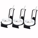 GGM Gastro | (3 stuks) Lepelhouder - Rond - Zwart | LALG1218, Verzenden, Nieuw