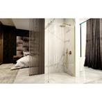 REA Gehard glas douchewand - geborsteld goud - waterafsto..., Ophalen of Verzenden, Nieuw