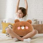 Knuffelbaar Beren Kussen | Perfect voor Comfort & Decor, Verzenden, Nieuw, Bruin