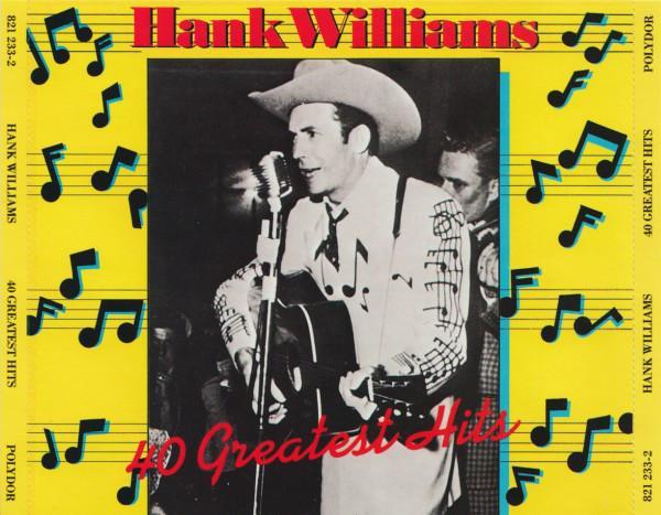 cd - Hank Williams - 40 Greatest Hits, Cd's en Dvd's, Cd's | Overige Cd's, Zo goed als nieuw, Verzenden