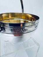 Christofle, Gallia - Kom - with handle guilded inside -