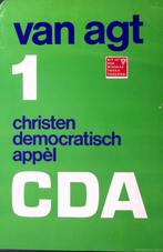 Campagne poster van politieke partij CDA met de naam Van..., Verzamelen, Verzenden, Nieuw, Overige onderwerpen, Met lijst
