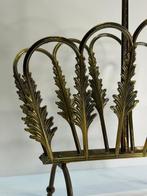 Tijdschriftenhouder - Messing - Vintage boekensteun uit de, Antiek en Kunst