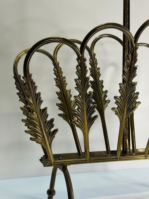 Tijdschriftenhouder - Messing - Vintage boekensteun uit de, Antiek en Kunst, Curiosa en Brocante