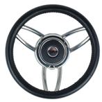 Allpa Stuurwiel Type 27B RVS Zwart 30 cm, Watersport en Boten, Bootonderdelen, Ophalen of Verzenden, Nieuw