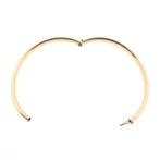 Gouden gladde slavenarmband | Ø 60 mm (gouden slavenarmband, Ophalen of Verzenden, Gebruikt, Overige kleuren, Goud