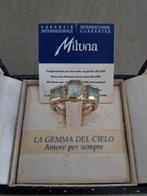 Miluna - Ring - Gemma del Cielo topazio azzurro - 18 karaat, Nieuw