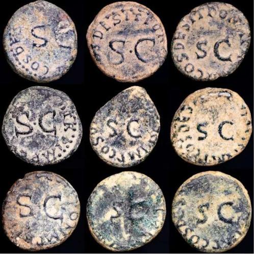Romeinse Rijk. Lot comprising 12 bronze quadrans. Quadrans, Postzegels en Munten, Munten | Europa | Niet-Euromunten