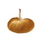 decoratie fluweel pompoen oranje 19cm, Verzenden, Nieuw