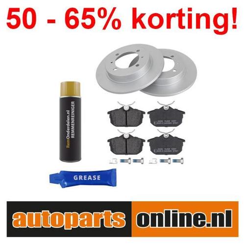 Remschijven + Remblokken Mitsubishi Carisma achterzijde, Auto-onderdelen, Besturing, Nieuw, Mitsubishi, Verzenden