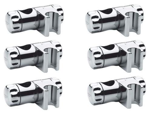 Veiling - 6x Grohe glijstuk voor glijstang 25mm chroom, Doe-het-zelf en Verbouw, Sanitair