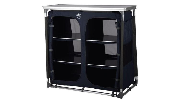 Defa opbergkast schuine achterzijde Blauw (Defa Luxury line), Caravans en Kamperen, Kampeeraccessoires, Nieuw, Ophalen of Verzenden