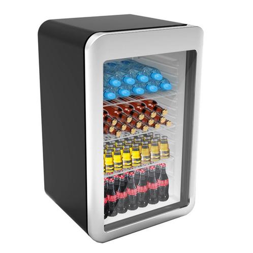 GGM Gastro | Minibar koelkast - 113 liter - 1 glazen deur -, Witgoed en Apparatuur, Koelkasten en IJskasten, Nieuw, Minder dan 85 cm