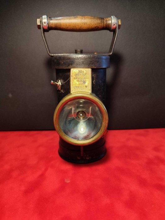 Lamp - Miner’s electric lamp produced by CEAG. - IJzer, Antiek en Kunst, Antiek | Overige Antiek