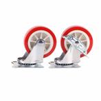 Benson Zwenkwielen set - 2 geremd, 2 ongeremd - 75 mm - r..., Doe-het-zelf en Verbouw, Ophalen of Verzenden, Nieuw