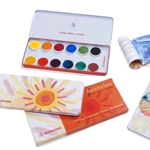 Stockmar - Plakkaatverfset 12 kleuren, Hobby en Vrije tijd, Knutselen