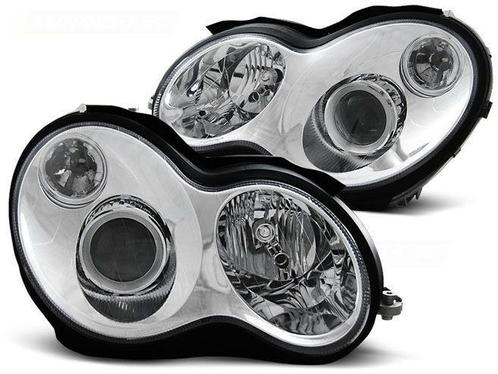 Koplampen Mercedes W203 xenon-look chroom 01-04, Auto-onderdelen, Overige Auto-onderdelen, Ophalen of Verzenden