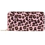 Portemonnee wildlifeprint roze met vacht - 20x11cm NIEUW, Sieraden, Tassen en Uiterlijk, Ophalen of Verzenden, Nieuw