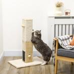 TRUUSK Krabpaal, 79cm Krabkolom Met Vachtborstels, Jute-Katt, Dieren en Toebehoren, Katten-accessoires, Verzenden, Nieuw