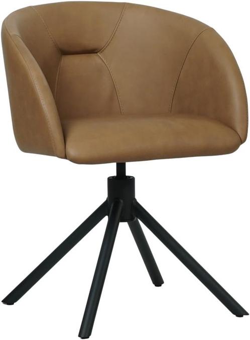 leren industriële draaibare eetkamerstoel -  ( leer), Huis en Inrichting, Stoelen, Eén, Overige kleuren, Nieuw, Leer, Ophalen of Verzenden