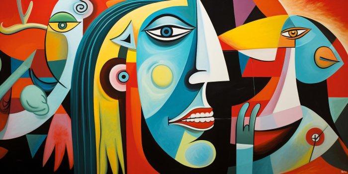 Felix van Horst - Colorful Collage (XXL), Antiek en Kunst, Kunst | Designobjecten