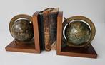 Italiaanse nautische - Boekensteunen - Hout - Messing, Antiek en Kunst