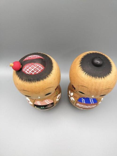 Creatieve Kokeshi-poppen - Hout - Japan - Shwa periode, Antiek en Kunst, Curiosa en Brocante