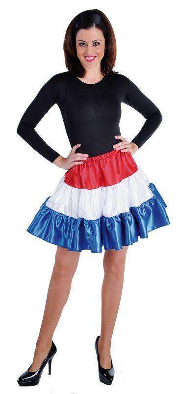 Volangen Holland rokje rood/wit/blauw, Kleding | Dames, Carnavalskleding en Feestkleding, Nieuw, Ophalen of Verzenden