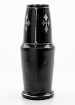 Kralik Art Deco Glass Vase - Silver decor 1920 - Vaas - Glas