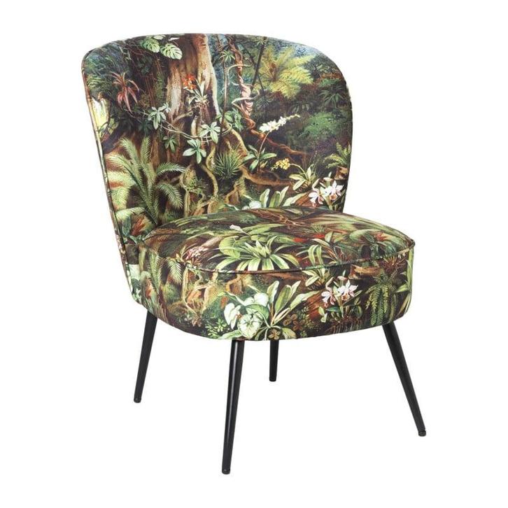 Fauteuil Frida - jungle - 77x69x60 cm, Huis en Inrichting, Fauteuils, Verzenden