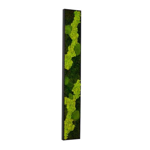 Vintlux Mosschilderij 15x120 cm Zwart - Nybro, Huis en Inrichting, Woonaccessoires | Wanddecoraties