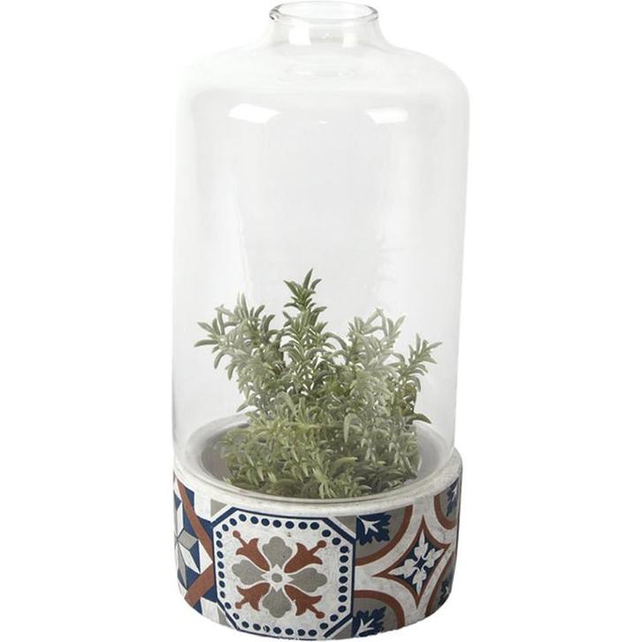 Esschert Design - glazen Kweekklok - cactus vaas -, Huis en Inrichting, Woonaccessoires | Vazen, Verzenden