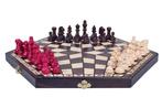 Schaakspel - Unique Three Players Wooden Chess Set - Hout