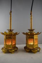 A pair of Japanese Buddhist temple lamps (Tsuridôro) - Lamp, Antiek en Kunst