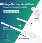 2dekans | LOBUX® - Gordijnstang zonder boren [wit,, Huis en Inrichting, Stoffering | Gordijnen en Lamellen, Ophalen of Verzenden