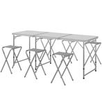 TRUUSK Picknickset Klaptafel Met Stoelen Campingtafel Met St, Caravans en Kamperen, Kampeermeubelen, Verzenden, Nieuw