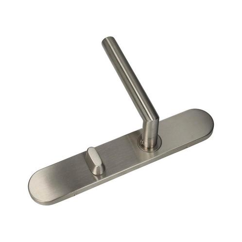 D4E DEURKRUK OP SCHILD 45X245 RVS WC72 L-19MM LINKS, Doe-het-zelf en Verbouw, Hang- en Sluitwerk, Verzenden