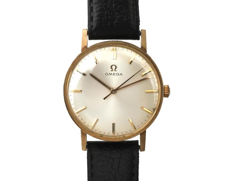 Een 14 krt. geelgouden Omega polshorloge, Sieraden, Tassen en Uiterlijk, Horloges | Antiek