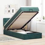 vidaXL Bed poef met matras en LEDs 90x200 cm fluweel, 90 cm, Eenpersoons, Verzenden, Nieuw
