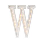 Houten letter lamp W – handgemaakt en sfeervolle verlicht., Kinderen en Baby's, Kinderkamer | Inrichting en Decoratie, Ophalen of Verzenden