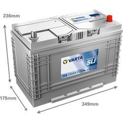 Varta Promotive Black I18 Accu 12V 110Ah 347x173x234x234, Auto-onderdelen, Accu's en Toebehoren, Verzenden