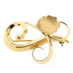 Artistieke gouden broche | Vintage (geelgoud) (geelgoud), Sieraden, Tassen en Uiterlijk, Broches, Ophalen of Verzenden, Gebruikt