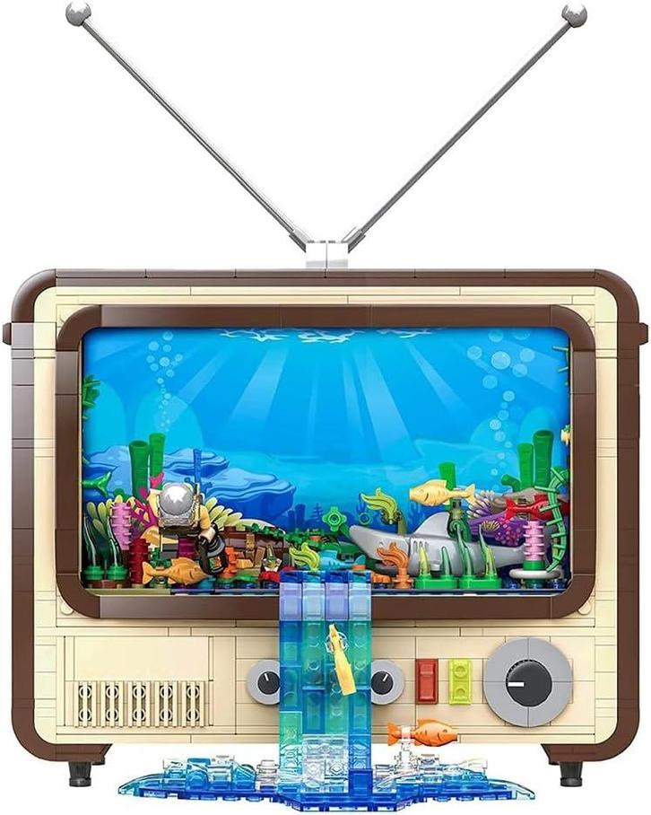 Original-Retro Series Construction Set Vintage Television..., Verzamelen, Film en Tv, Nieuw, Ophalen of Verzenden