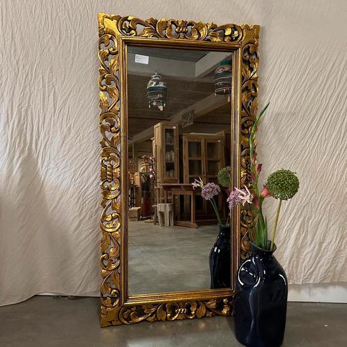Barok spiegel - brocante lijst - handgemaakt - TTM Wonen, Huis en Inrichting, Woonaccessoires | Spiegels, Rechthoekig, Nieuw, 100 tot 150 cm