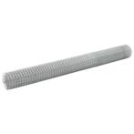 vidaXL Kippengaas 25x1,5 m gegalvaniseerd staal, Verzenden, Nieuw, IJzer, 1 tot 2 meter