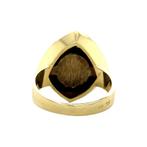 Gouden ring met tijgeroog 14 krt, Sieraden, Tassen en Uiterlijk, Ringen, Ophalen of Verzenden, Nieuw
