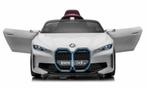BMW i4 Performance, Wit, 12V, RC, eva, leder 2.4g, BlueTooth, Kinderen en Baby's, Nieuw, Ophalen of Verzenden
