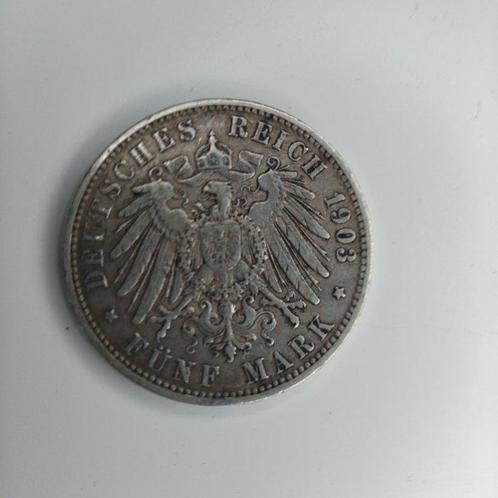 Duitsland, keizerrijk 5 Mark 1903 J (Zonder Minimumprijs), Postzegels en Munten, Munten | Europa | Niet-Euromunten