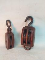 Werkgereedschap - 2x katrollen Amsterdam, Antiek en Kunst